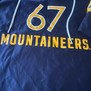 PINK Victoria's Secret Navy and Yellow Patch Jacket